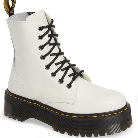 Dr. Martens Shoes - NIB $200  Dr. Martens 'Jadon' Boot in WHITE SMOOTH LEATHER!